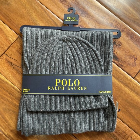 ralph lauren Other - Polo Ralph Lauren Gray Beanie Hat and Scarf for Men Size One Size PP0079